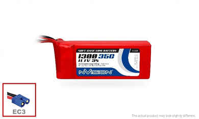 LiPo 1300mAh 3S 11.1V 35C (EC3 plug)