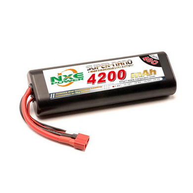 NXE 7.4v 4200mah 40c Round Hard Case Deans #NXE4200HCR402SDEANS