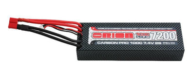 TEAM ORION #7.4v 7200mah 100c Carbon Pro w/Deans