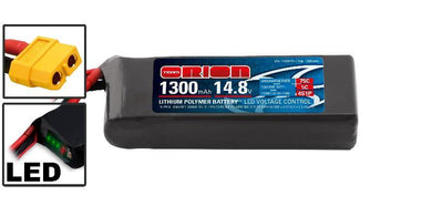 LiPo 1300mAh 4S 14,8V 75C (XT60) - Racing Drone Battery