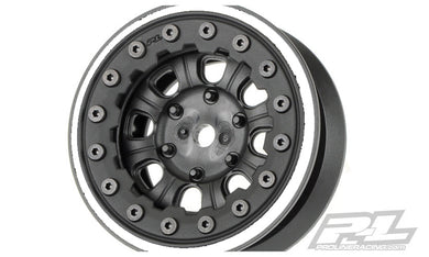 PROLINE DENALI 1.9 BLACK/BLACK BEAD-LOC 8 SPOKE WHEELS - 2PCS - PR2747-15