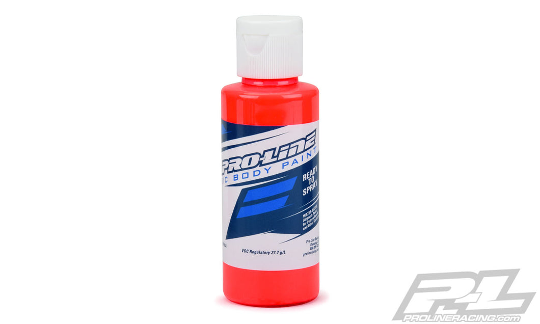 PROLINE POLYCARBONATE RC BODY PAINT - FLUORESCENT RED - 60ml #PR6328-00