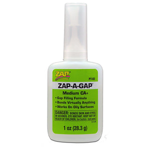 ZAP PT-02 1 OZ. GREEN ZAP-A-GAP CA+ 1 BOTTLE