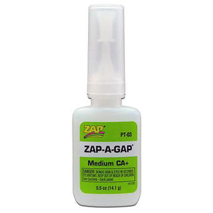 ZAP PT-03 1/2 OZ. GREEN ZAP-A-GAP CA+ 1 BOTTLE