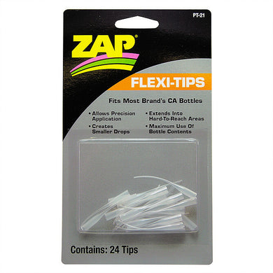 ZAP PT-21 FLEXI TIPS 1 X24 TIPS PER PACK #PT-21