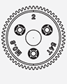 RADIENT SPUR GEAR 54T 32P 4XSLH Equivalent TRA3956R