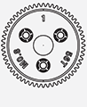 RADIENT SPUR GEAR 56T 0.8P JATO Equivalent TRA3957