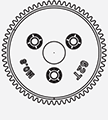 SPUR GEAR 62T 0.8P EMX Equivalent TRA3959  # RDNT3959