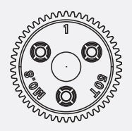 SPUR GEAR 50T 0.8P MET PIT Equivalent TRA6842