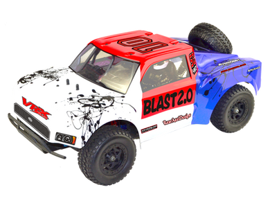 Octane Blast 2.0 Brushed RTR w/7.2V 1800mAH NI-MH battery, Wall Charger, 2.4GHz radio, alum shocks, roll cage with drivers, spare wheel, R0254 # RH-1043SC