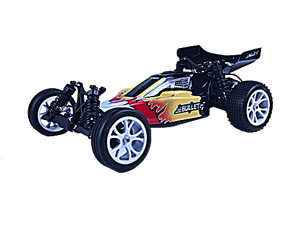 VRX RACING Bullet 2WD Brushed RTR w/7.2V 1800mAH NI-MH battery, wall charger, 2.4G-2 in-1ESC combo