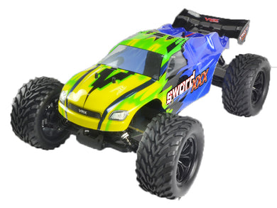 Sword XXX EBD Brushed RTR w/7.2V 1800mAH NI-MH battery, Wall Charger, 2.4GHz radio, alum shocks, R0202,R0203 # RH-901