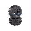 Rovan 4.7/5.5" Baja 5B Rear MX Tyres on Black Rims - Beadlocked Wheels 2Pcs