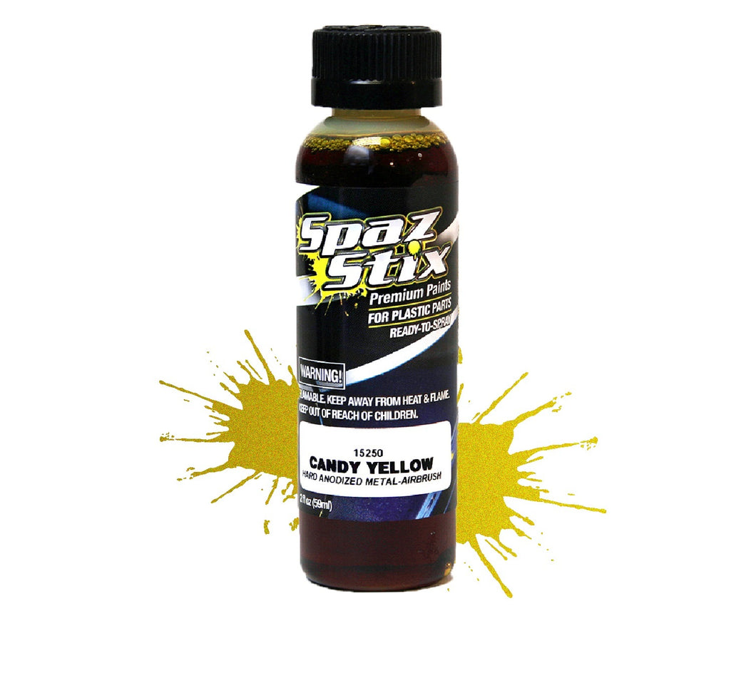 SPAZSTIX Candy Yellow Airbrush Paint 2oz #SZX15250