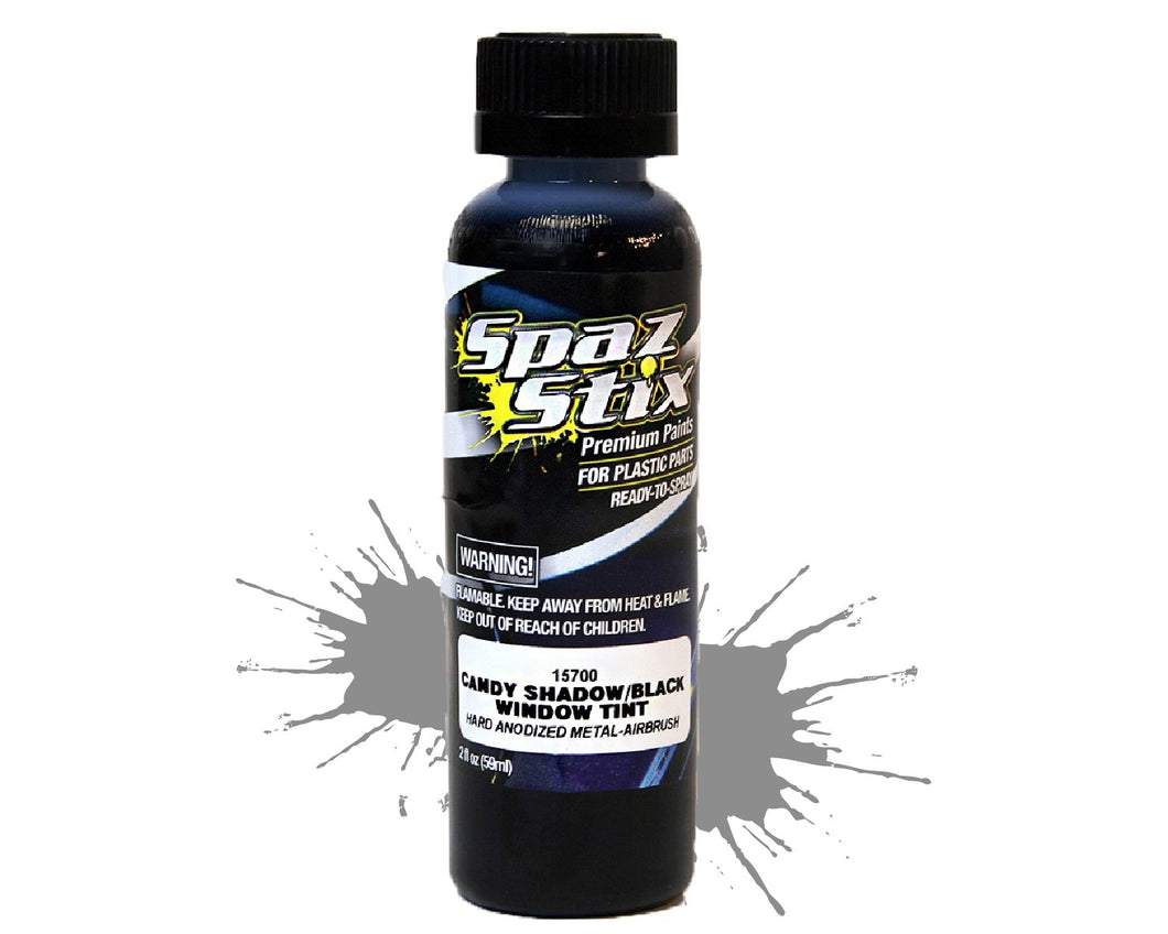 SPAZSTIX Candy Black Window Tint / Shadow Airbrush Paint 2oz #SZX15700