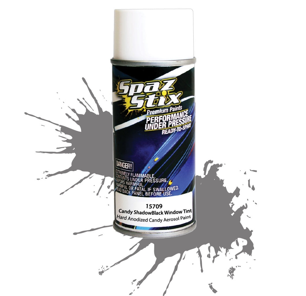 SPAZSTIX Candy Black Window Tint/ Shadow Aerosol Paint 3.5oz #SZX15709