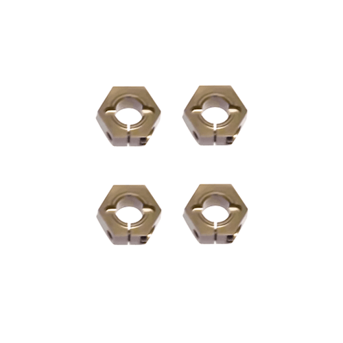 TKR1654X – 12mm Aluminum Hex Adapters for Tekno SCT410, Slash/Stampede M6 Driveshafts and AE SC10 4×4