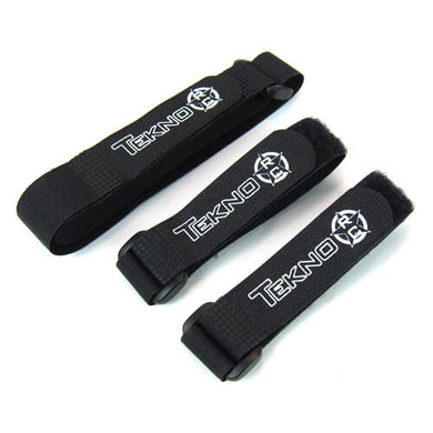 TKR40007K – TEKNO Battery Straps (black, 4-6 cell)