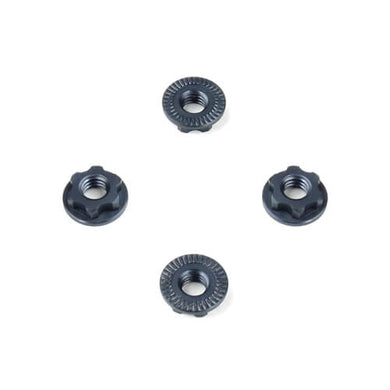 TKR6274 – Wheel Nuts (7mm, serrated, gun metal ano, M4, 4pcs)