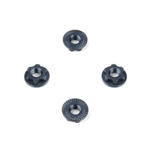 TKR6274 – Wheel Nuts (7mm, serrated, gun metal ano, M4, 4pcs)