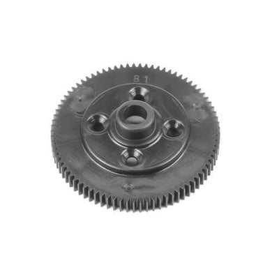 TEKNO TKR6522B – SPUR GEAR (REVISED MATERIAL, 81T, 48PITCH, BLACK, EB410.2)  #TKR6522B