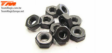 TEAM MAGIC 3mm Flat Locknut (10) #TM111007F