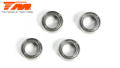 TEAM MAGIC Ball Bearings metric 4x 7x2.5mm (4 pce) #150407ST