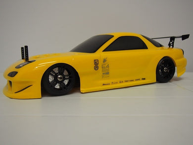 TEAM MAGIC RX7 painted shell (yellow) 190mm no holes #TM503321YA