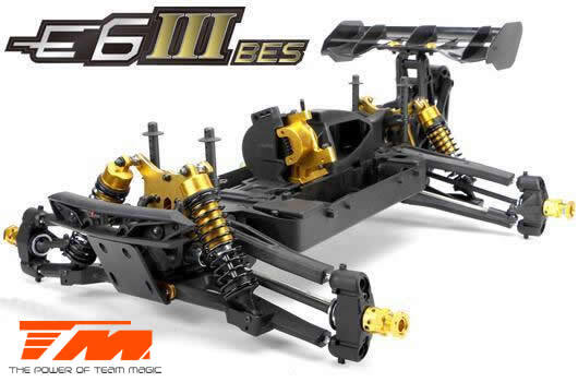 Arceau De Sécurité (Roll Cage) Noir Pour Voiture RC TM E63 / Team Magic E6III - Protection De La Carrosserie