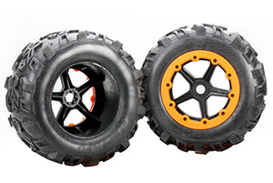 TEAM MAGIC Mounted Tyre 7.1 splined wheel hubs" #TM505232BK