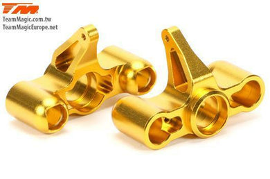 TEAM MAGIC E6 machined steering block gold (2)