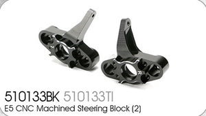 TEAM MAGIC E5 option CNC alloy steering block (2) #510133