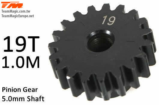 TEAM MAGIC Pinoion gear M1 for 5mm shaft 19T #TMK6602-19