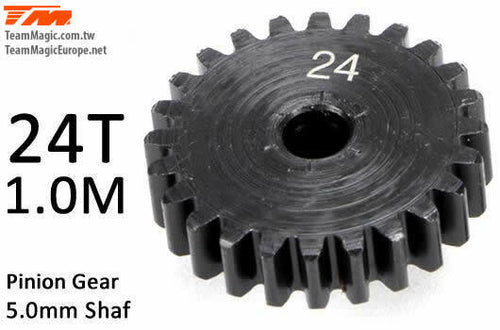 TEAM MAGIC Pinoion gear M1 for 5mm shaft 24T #K6602-24