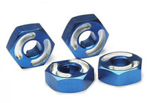 Traxxas Blue Aluminium 14mm Wheel Hexes w/ Axle Pins 4Pcs # 4954X