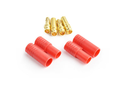 TORNADO RC 3.5mm gold connector w/housing 2pcs/bag