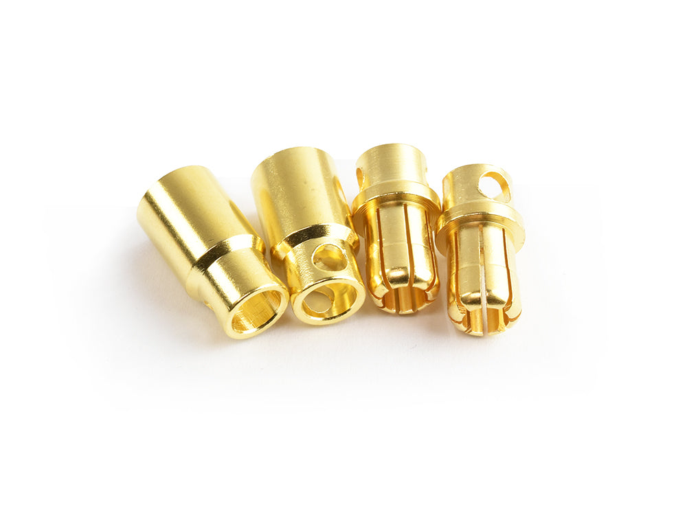 TORNADO RC 8.0mm gold plated connector(F&M) 2pairs/bag #TRC-0802