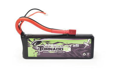 TORNADO RC 2200MAH 7.4V 40C TRAXXAS COMPATIBLE SOFT CASE 2S