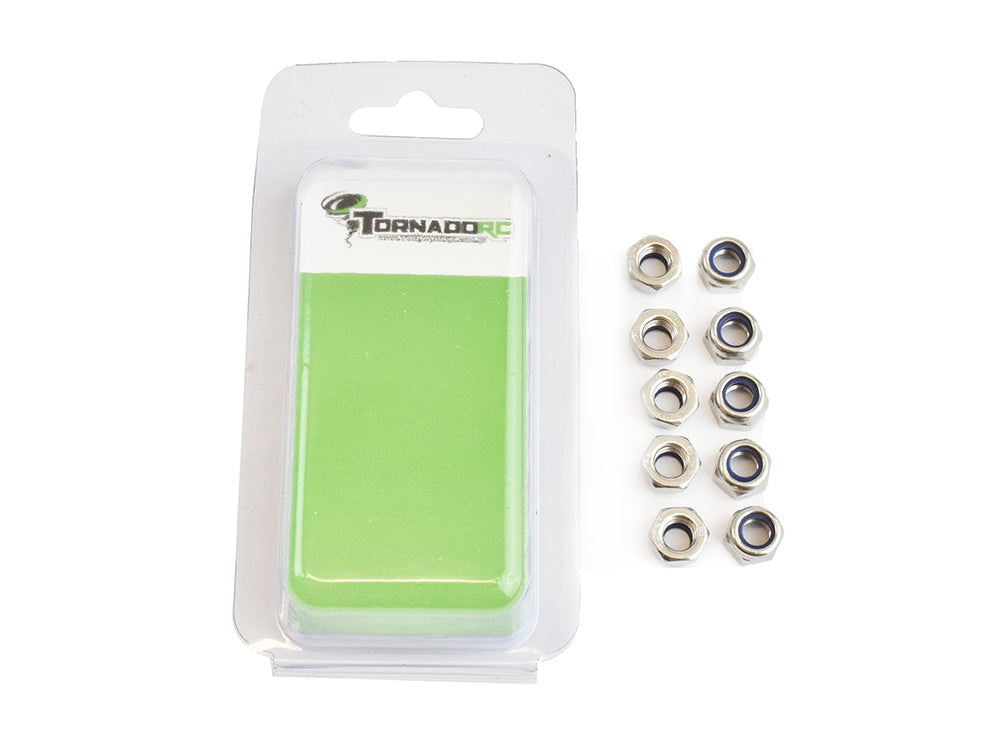 TORNADO RC 3MM NYLOCNUT 10 PER PACK