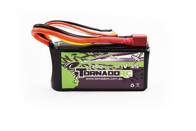 TORNADO RC-3S-1300MAH-40C SOFT CASE LIPO 11.1V DEANS