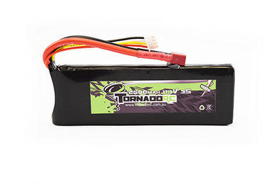 TORNADO RC-3S-2500MAH-40C SOFT CASE LIPO 11.1V DEANS