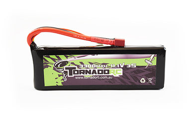 TORNADO RC-3S-3300MAH-40C SOFT CASE LIPO 11.1V DEANS