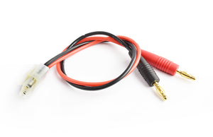 TORNADO RC Male Tamiya to 4.0mm connector charging cable16AWG 30cm silicone wire
