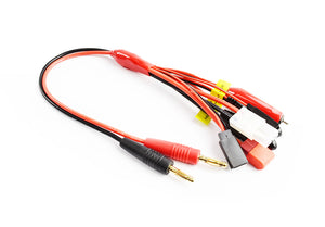 TORNADO RC 4.0mm plug to Glow/Tamiya/Deans/JR TX+RX and Futaba TX+RX 0.08 16AWG 30cm silicone wire