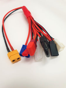 TORNADO RC XT60 to Deans/Futaba/JST/Tamiya/EC3/TRX/Balancing Connector/DIY extra wire 16AWG 30cm silicone wire #TRC-5010A