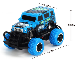 1:43 Scale 4 channel RC Blue RTR car Body, (Requires AA Batteries)  #TRC-6146T-B