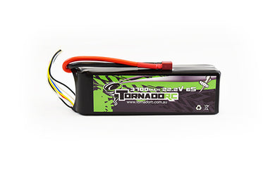 TORNADO RC-6S-3700MAH-40C SOFT CASE LIPO 22.2V DEANS