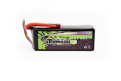 TORNADO RC-6S-5800MAH-40C SOFT CASE LIPO 22.2V DEANS