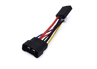 TRX ID Compatible LiPo Battery Adapter with 4S/3S/2S Balance Port - 5cm 14 AWG silicone wire /22AWG pvc wire Including