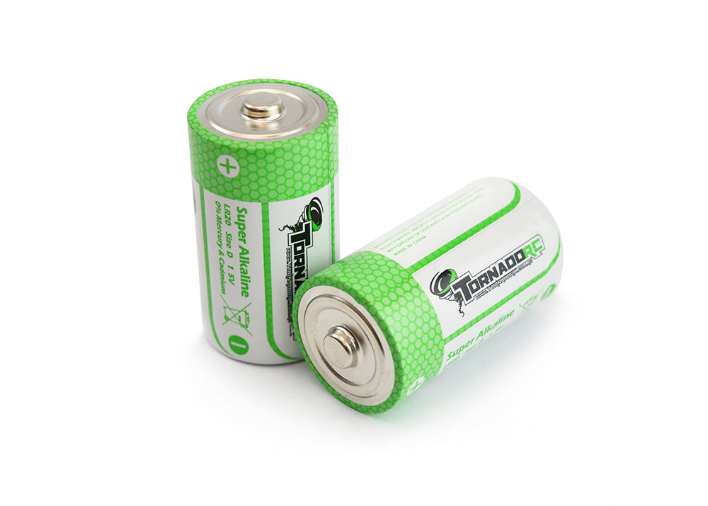 Tornado RC D Size Battery 2 Pack Super Alkaline – RcRaceControl